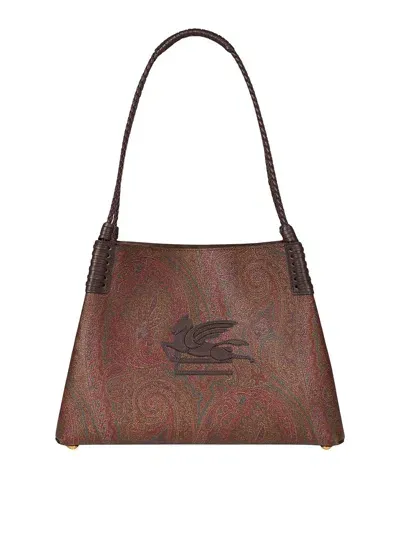 Etro Libra Small Brown Tote