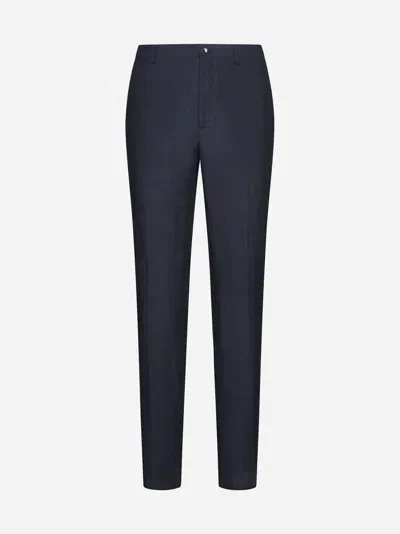 Etro Linen Trousers In White