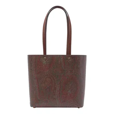 Etro Medium Essential Shopping Bag In Brown