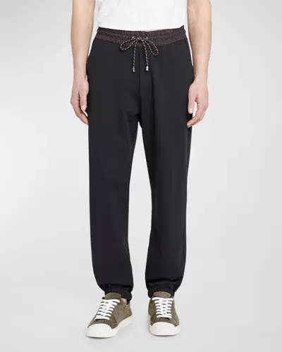 Etro Men's Cotton Travel Jogger Pants In Black