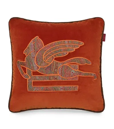 Etro New Somerset Cushion In Orange