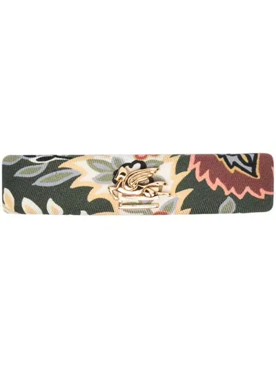 Etro Paisely-print Hairclip In Multicolour