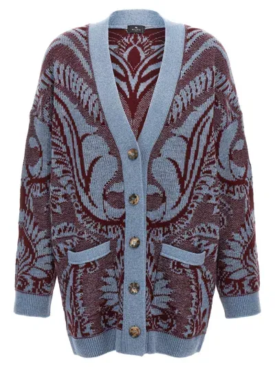 Etro 'paisley' Cardigan In Multicolor