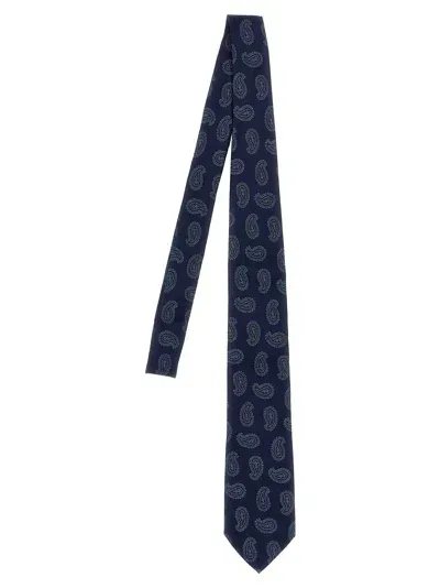 Etro Paisley Tie In Blue