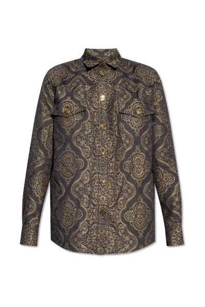 Etro Patterned Jacquard Long In Multi