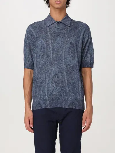 Etro Polo Shirt  Men Color Blue In Blau