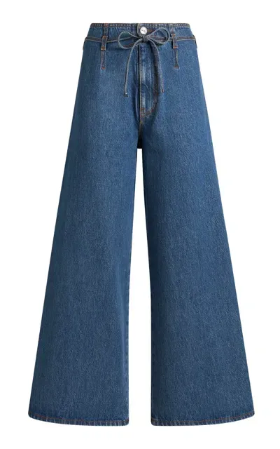 Etro Rigid High-rise Wide-leg Jeans In Blue