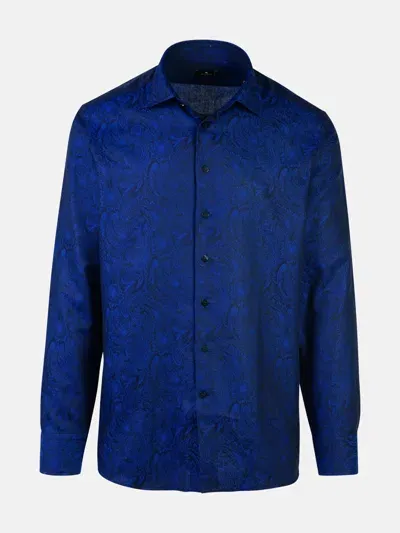 Etro 'roma' Blue Cotton Shirt