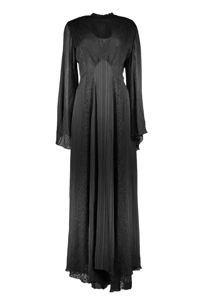 Etro Silk Maxi Dress In Black