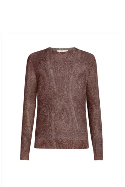 Etro Sweater In Brown