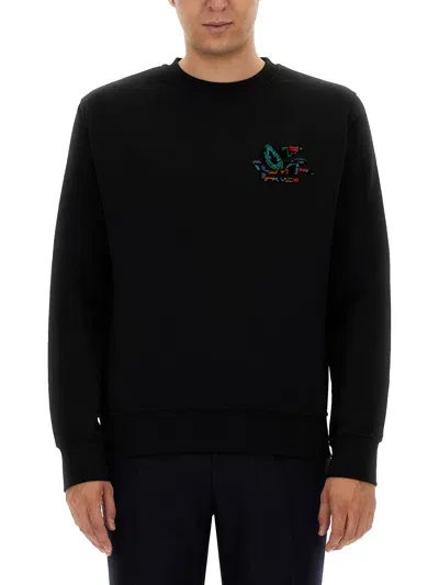 Etro Sweatshirt With Pegasus In Schwarz