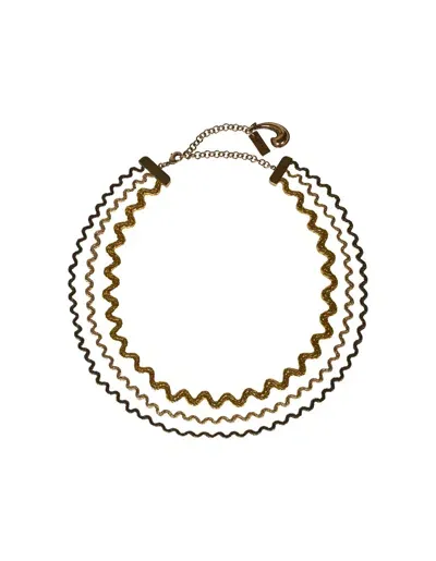 Etro Waves Choker In Golden