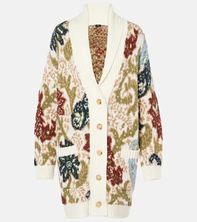 Etro Paisley Jacquard-knit Cardigan In Multicolour