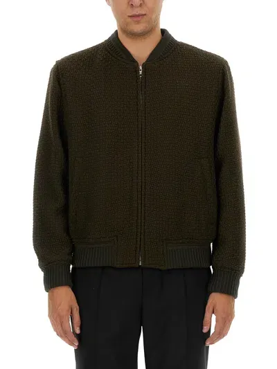 Etro Wool Bomber. In Brown