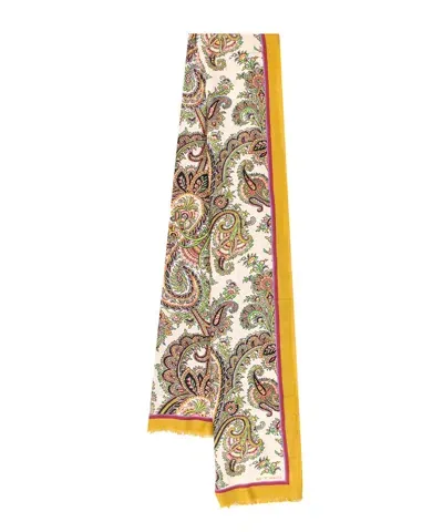 Etro Wool Scarf In Multicolor