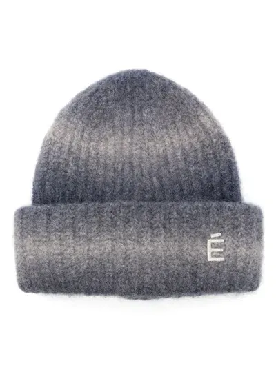 Etudes Studio Logo-patch Beanie Hat In Gray