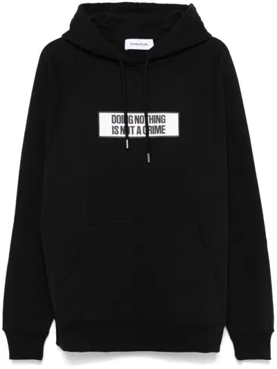 Etudes Studio Not A Crime Hoodie In Black