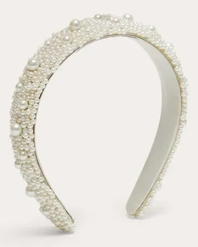 Eugenia Kim Women's Flora Pearl Headband In White