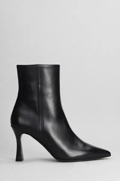 Evaluna High Heels Ankle Boots In Black