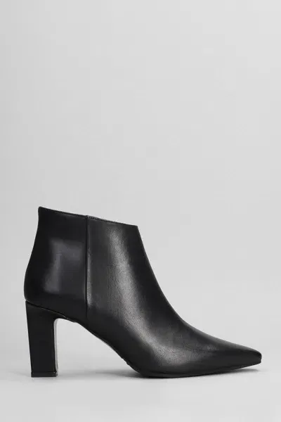 Evaluna High Heels Ankle Boots In Black