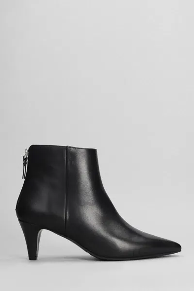 Evaluna High Heels Ankle Boots In Black