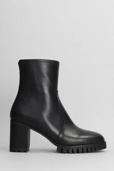 Evaluna High Heels Ankle Boots In Black