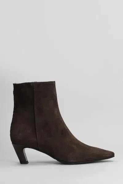 Evaluna High Heels Ankle Boots In Brown