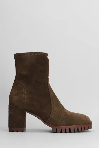 Evaluna High Heels Ankle Boots In Brown