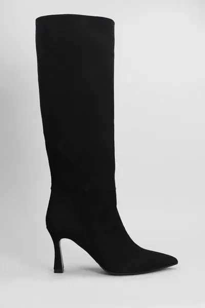 Evaluna High Heels Boots In Black