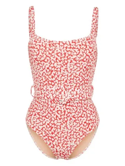 Evarae Cassandra Floral Swimsuit In Pink