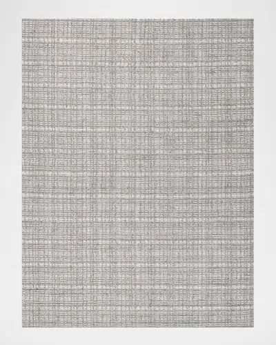 Exquisite Rugs Alpine Hand-loomed Gray & Ivory Rug, 6' X 9' In Gray, Ivory