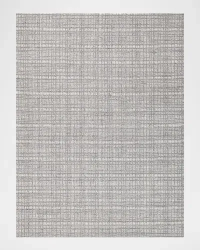 Exquisite Rugs Alpine Hand-loomed Gray & Ivory Rug, 9' X 12' In Gray, Ivory