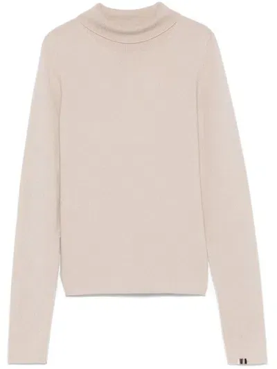 Extreme Cashmere Audrey Cashmere High-neck Jumper In Beige