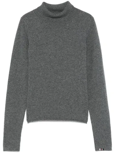 Extreme Cashmere Audrey Cashmere High-neck Jumper In Grey