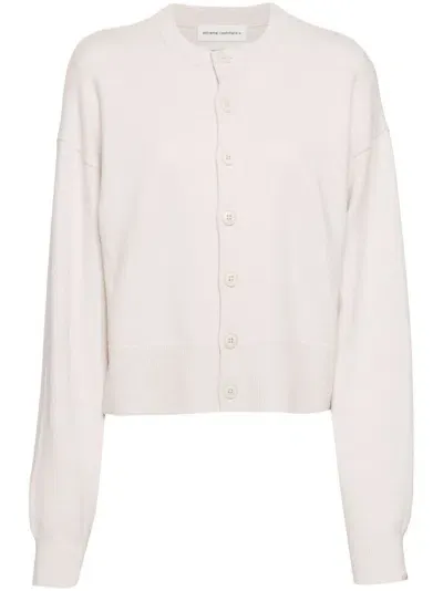 Extreme Cashmere Chou Cardigan In White