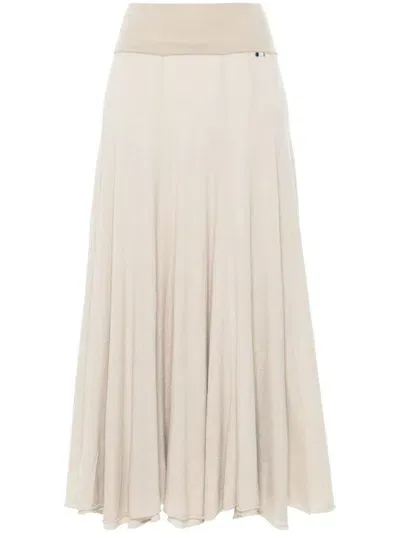 Extreme Cashmere N°366 Spin Skirt In Neutrals