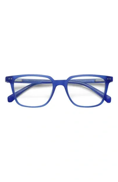 Eyebobs C-suite 51mm Reading Glasses In Blue Crystal/clear