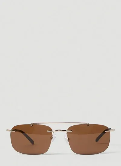 Eytys Avery Rimless Sunglasses In Brown