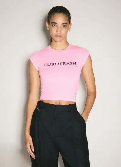 Eytys Zion Cropped T-shirt - Women's - Elastane/cotton In Pink