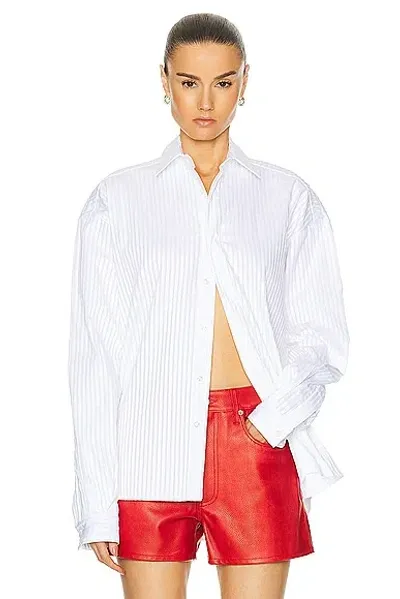 Ezr Boxy Shirt In White