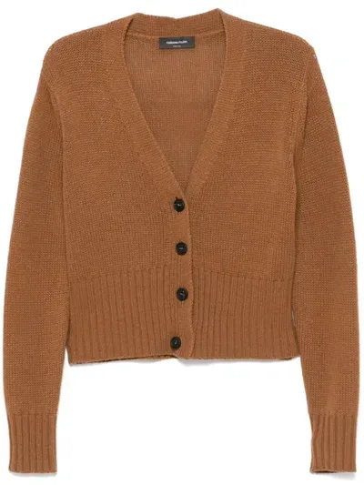 Fabiana Filippi Cardigan In Brown