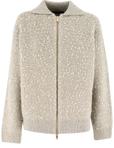 Fabiana Filippi Cardigan In Neutrals