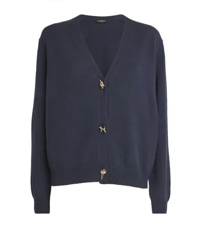 Fabiana Filippi Cashmere Cardigan In Navy