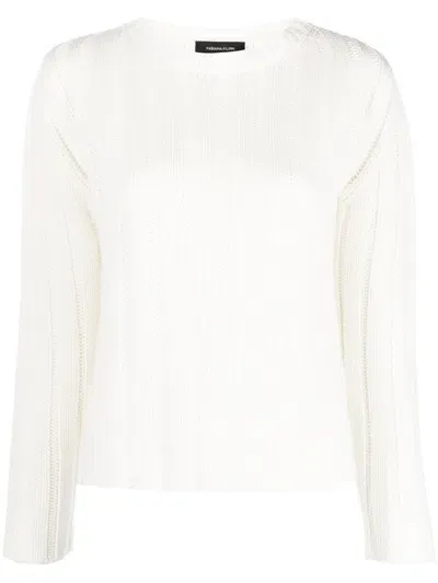 Fabiana Filippi Cashmere Crew-neck Jumper In White