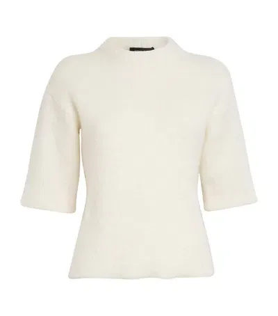 Fabiana Filippi Cashmere-silk Blend Sweater In White