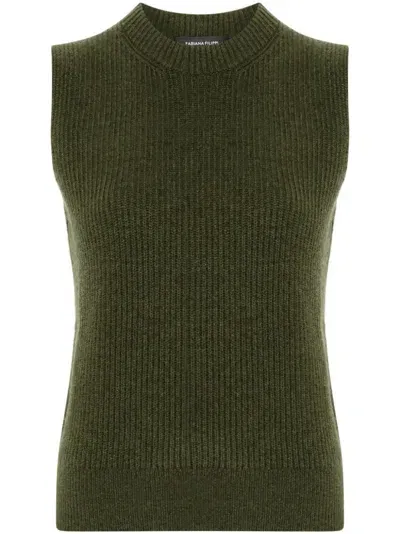 Fabiana Filippi Cashmere Vest In Green