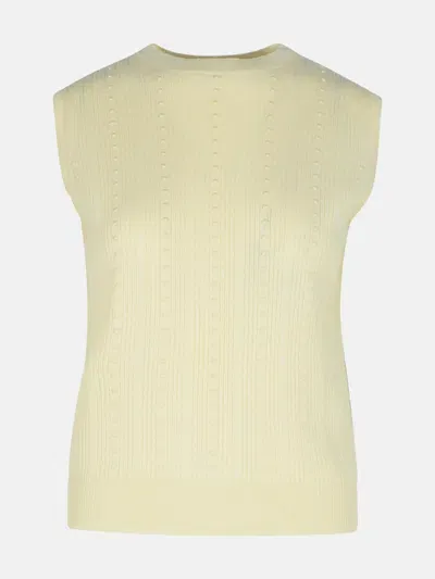 Fabiana Filippi Cream Wool Blend Vest