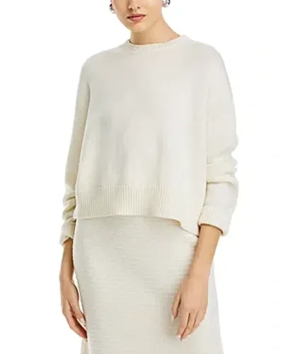 Fabiana Filippi Crewneck Long Sleeve Sweater In White