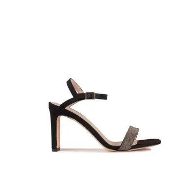 Fabiana Filippi 100mm Bead-embellished Leather Sandals In Black