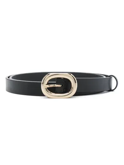 Fabiana Filippi Leather Belt In Black